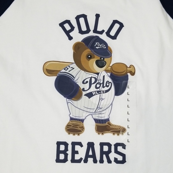 Polo Ralph Lauren Bear Long Sleeve Tee - Picture 2 of 3